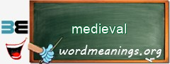 WordMeaning blackboard for medieval